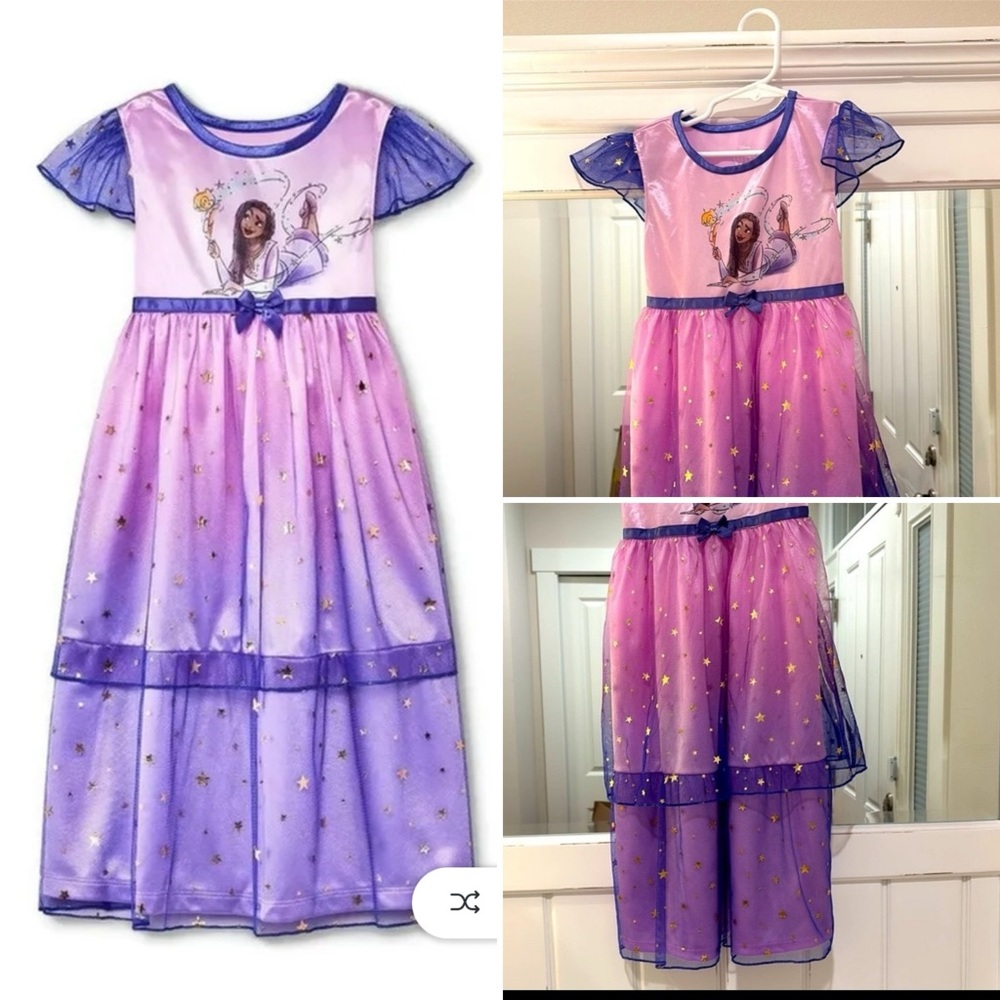 ✨ Disney Wish Girls Nightgown Dress – Size 5T